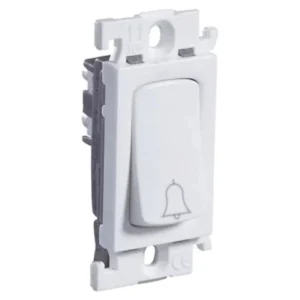 Legrand Mylinc 6A 1 Way Modular Bell Push Switch White 1M Without Indicator